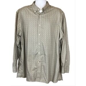 EUC - Cremieux Collection Long Sleeve Striped Shirt   2XL -100% Cotton